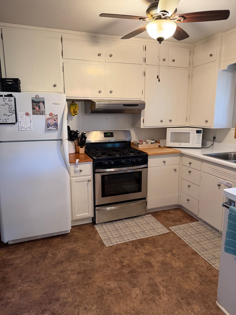 kitchen with access to attached garage